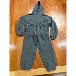 Cozy‎ Earth Hoodie Jogger Set Womens Grey Bamboo Modal Sweat Suit XS